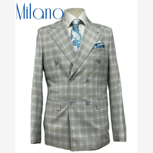 Milano grey plaid