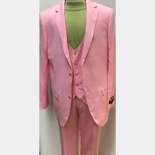 Pink Linen 3pc suit
